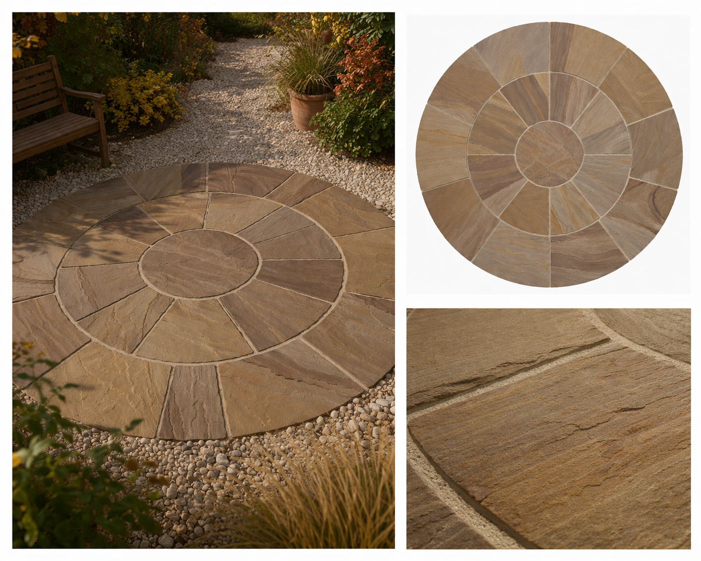 Autumn Brown Sandstone Circle Kit