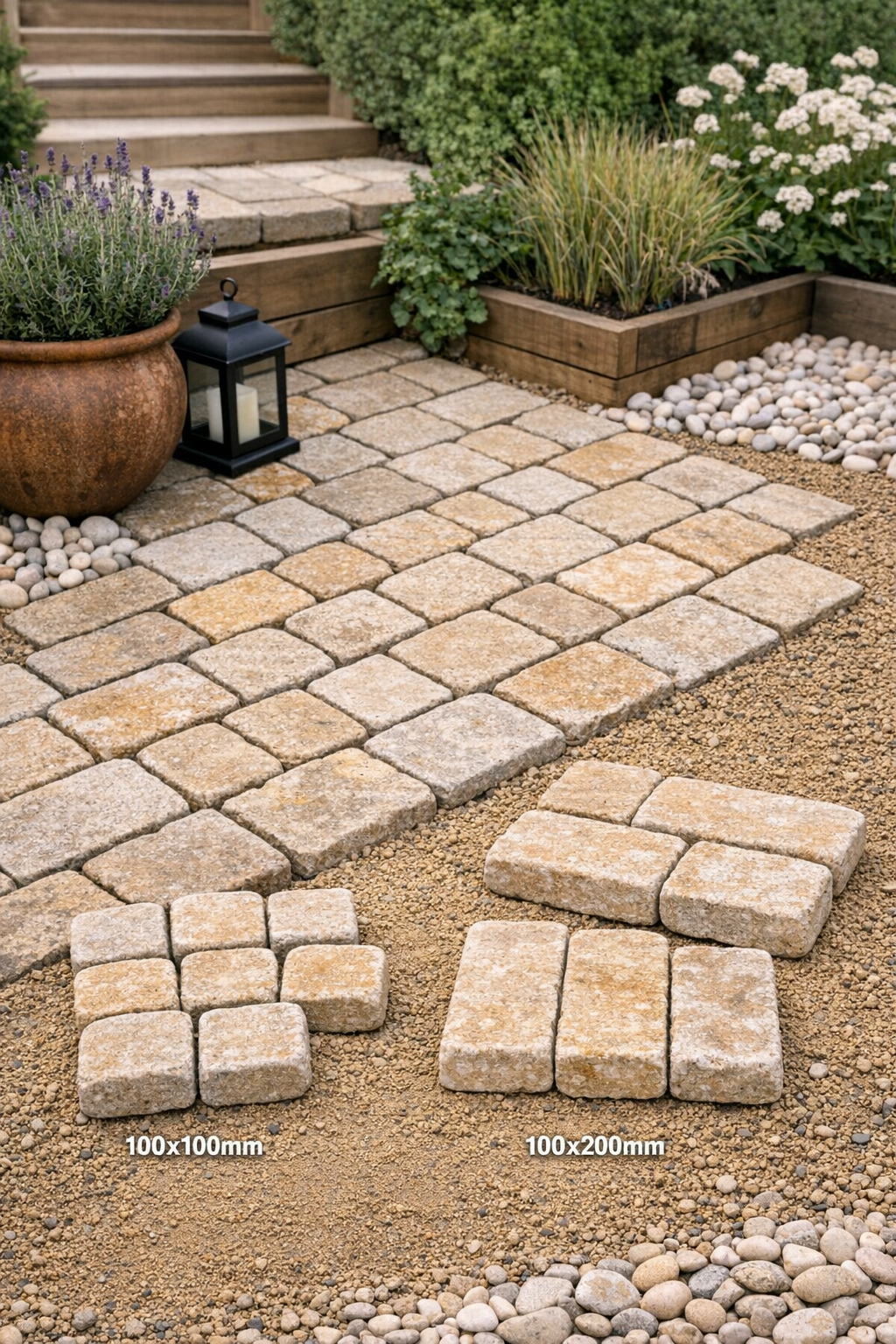 Fossil Mint Tumbled Cobbles