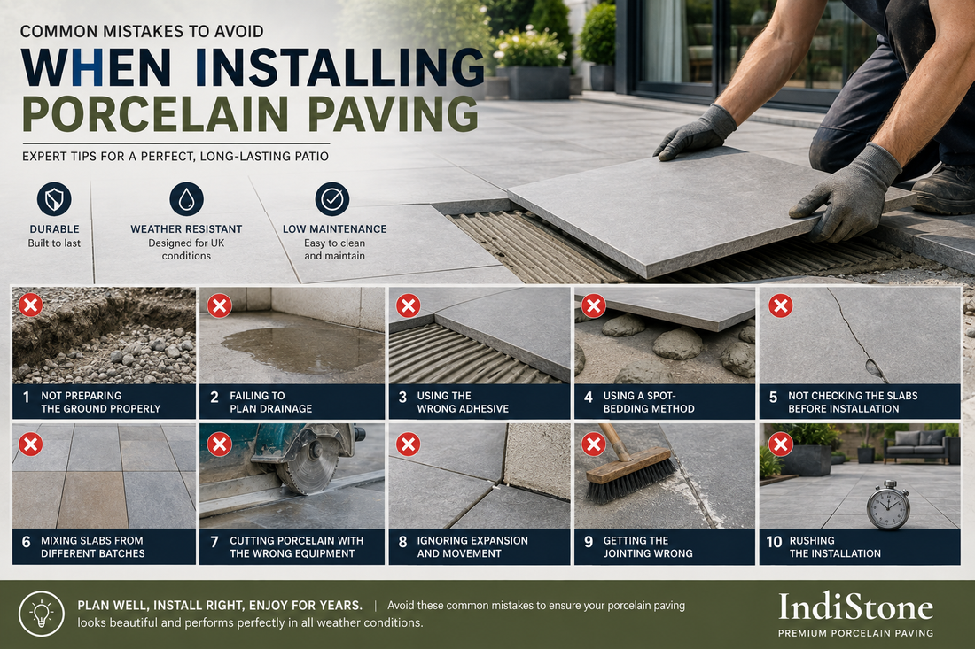 Common Mistakes to Avoid When Installing Porcelain Paving