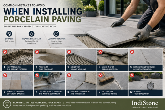 Common Mistakes to Avoid When Installing Porcelain Paving