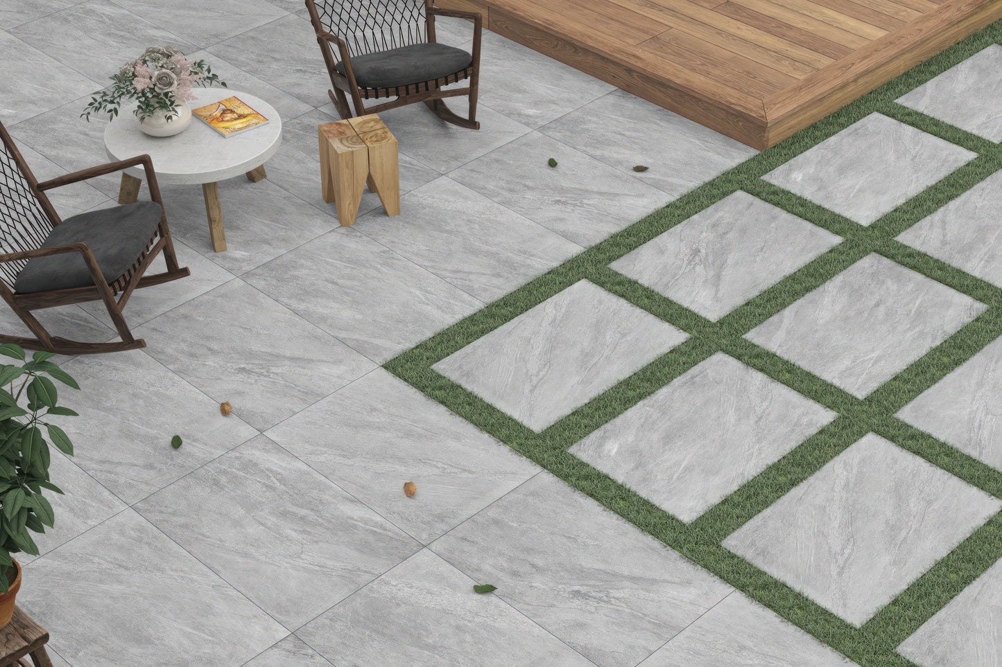 Country Anthracite Grey Porcelain