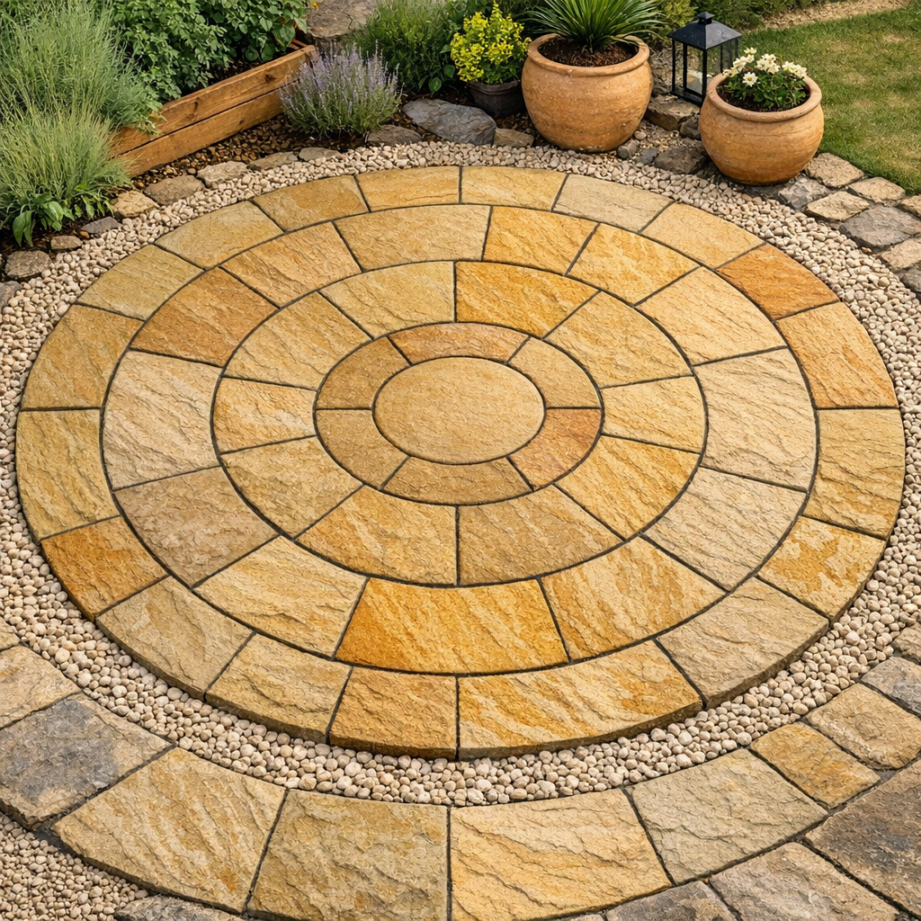 Golden Brown Sandstone Circle Kit
