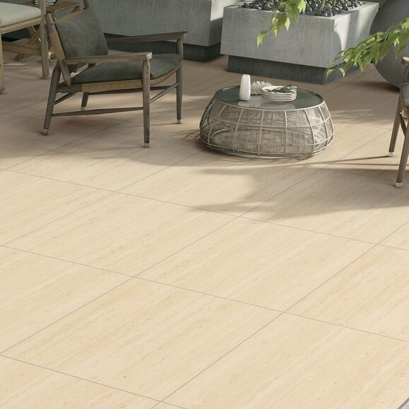 Travertino Gold Porcelain Tiles