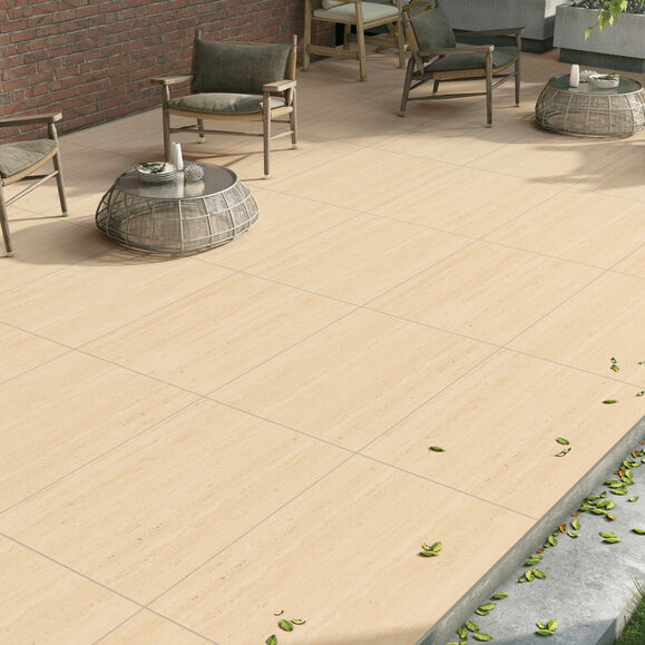 Travertino Gold Porcelain Tiles