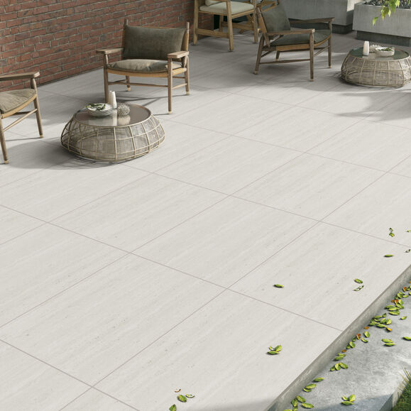 Travertino Grey Porcelain Tiles