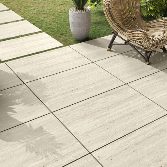 Travertino Verde Porcelain Tiles (600×900 – 16mm Calibrated)